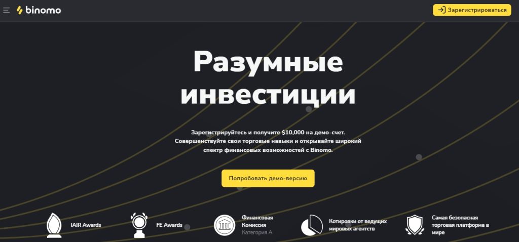 Крипто платформа Binomo